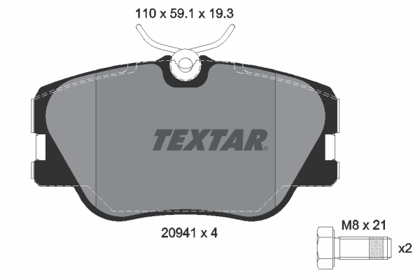 Remblokset Textar 2094102