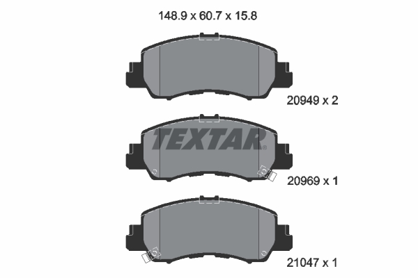 Remblokset Textar 2094901