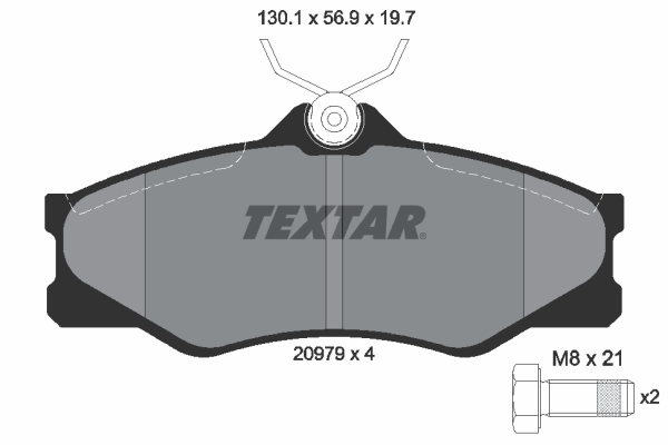 Remblokset Textar 2097904