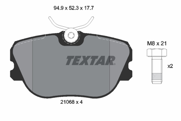 Remblokset Textar 2106804