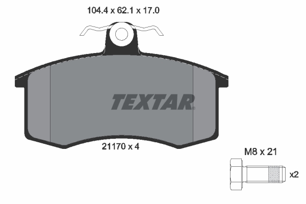 Remblokset Textar 2117002