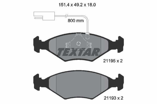 Remblokset Textar 2119501