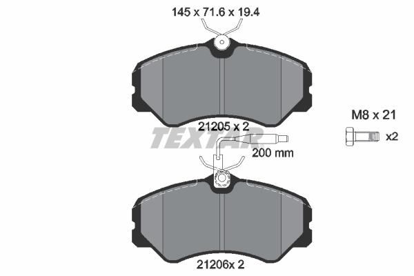 Remblokset Textar 2120501