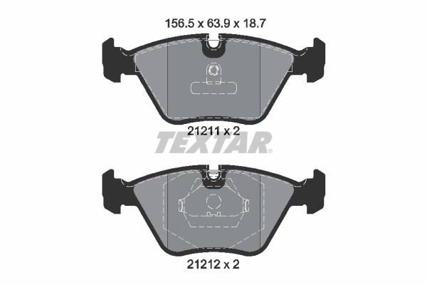 Remblokset Textar 2121102