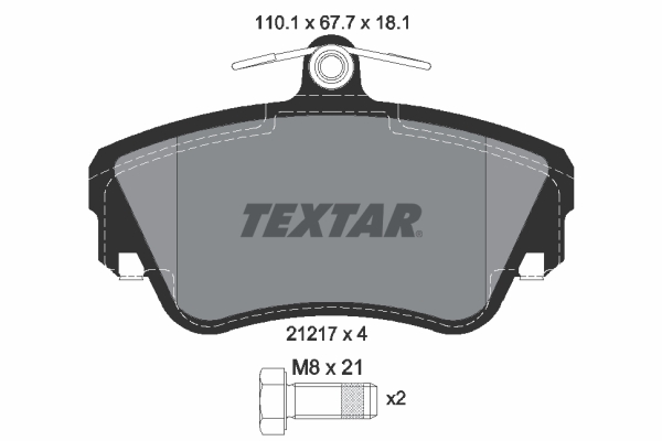 Remblokset Textar 2121702