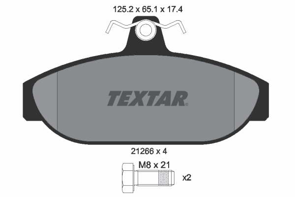 Remblokset Textar 2126601