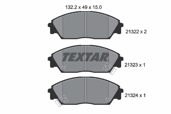 Remblokset Textar 2132201