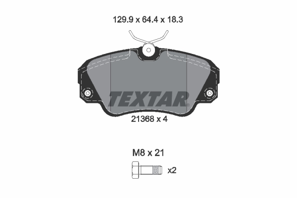 Remblokset Textar 2136801