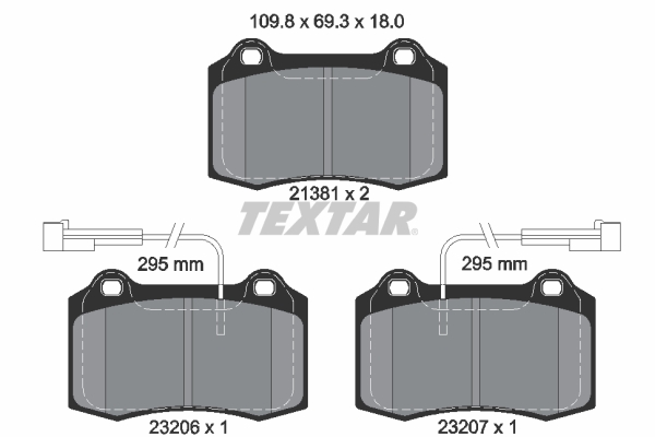 Remblokset Textar 2138103