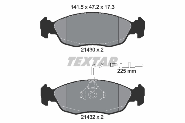 Remblokset Textar 2143001