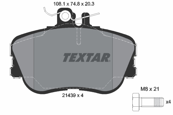 Remblokset Textar 2143905