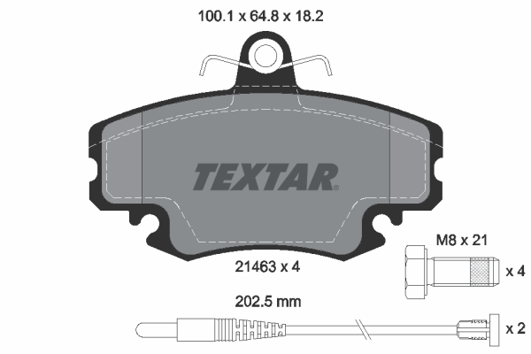 Remblokset Textar 2146304