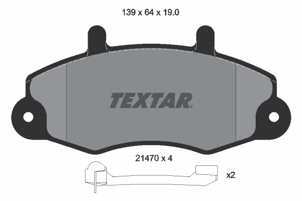 Remblokset Textar 2147002