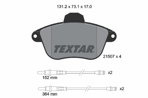 Remblokset Textar 2150701