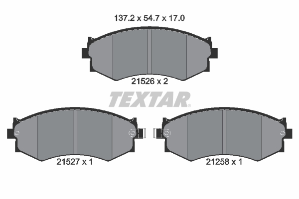 Remblokset Textar 2152601