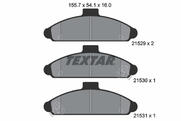 Remblokset Textar 2152901