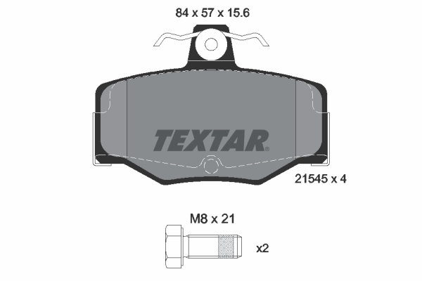 Remblokset Textar 2154501