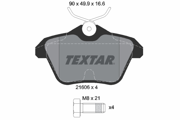 Remblokset Textar 2160601