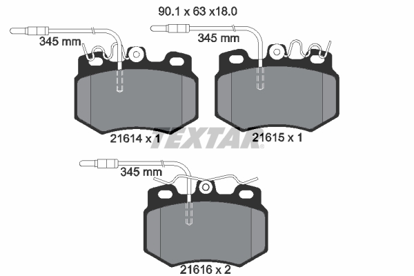 Remblokset Textar 2161403