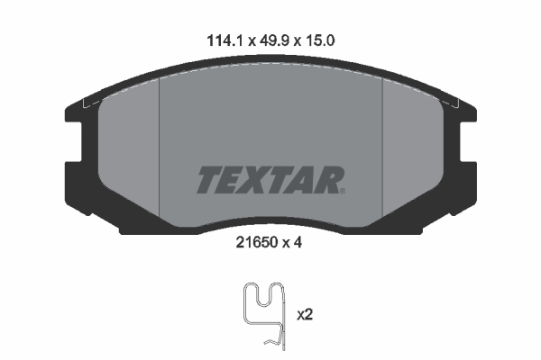 Remblokset Textar 2165001