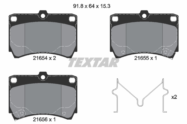 Remblokset Textar 2165404