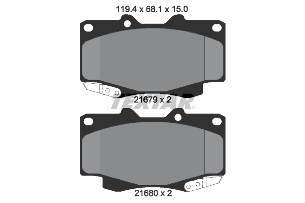 Remblokset Textar 2168001