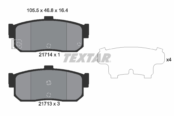 Remblokset Textar 2171401