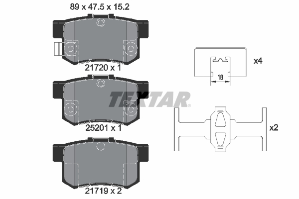 Remblokset Textar 2172001