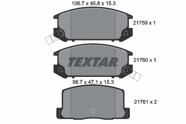 Remblokset Textar 2175901