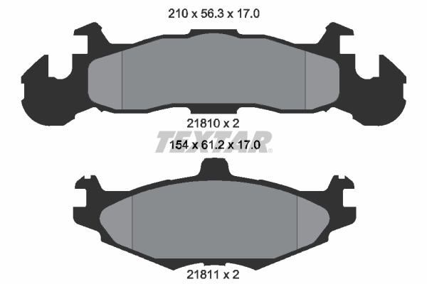 Remblokset Textar 2181001