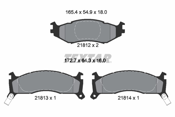 Remblokset Textar 2181201