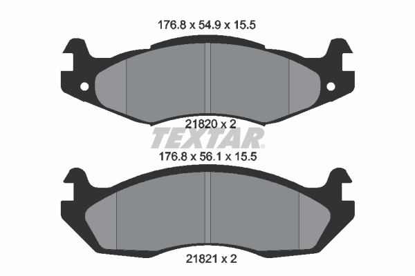 Remblokset Textar 2182001