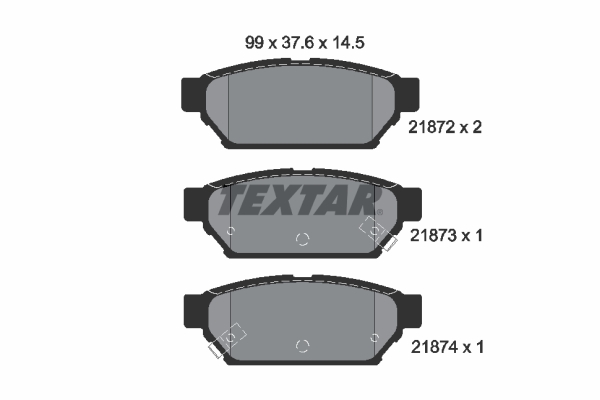 Remblokset Textar 2187202