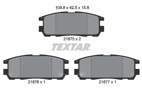 Remblokset Textar 2187501