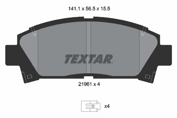 Remblokset Textar 2196102