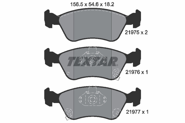 Remblokset Textar 2197502