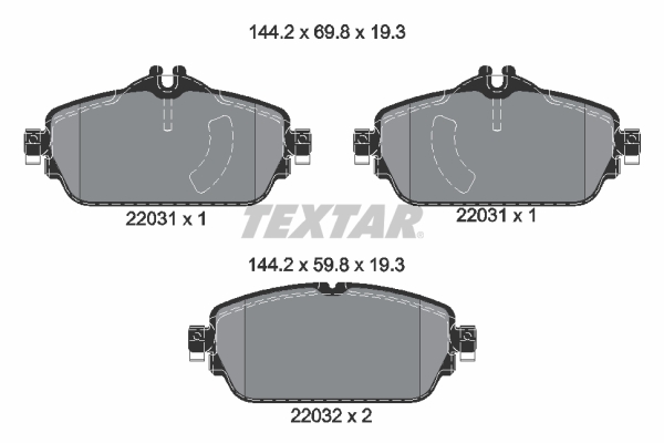 Remblokset Textar 2203101