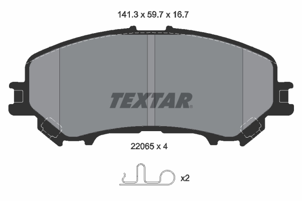 Remblokset Textar 2206503