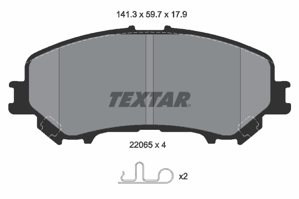 Remblokset Textar 2206501