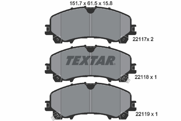 Remblokset Textar 2211701