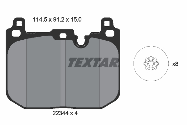 Remblokset Textar 2234401