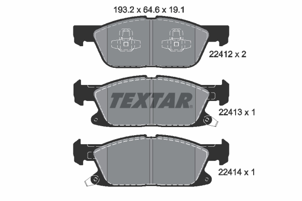 Remblokset Textar 2241201