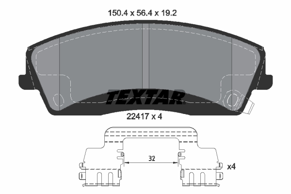 Remblokset Textar 2241701