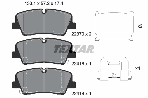 Remblokset Textar 2241801