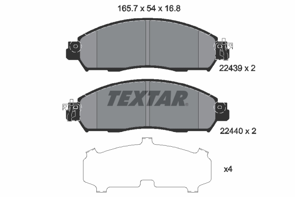 Textar Remblokset 2243901
