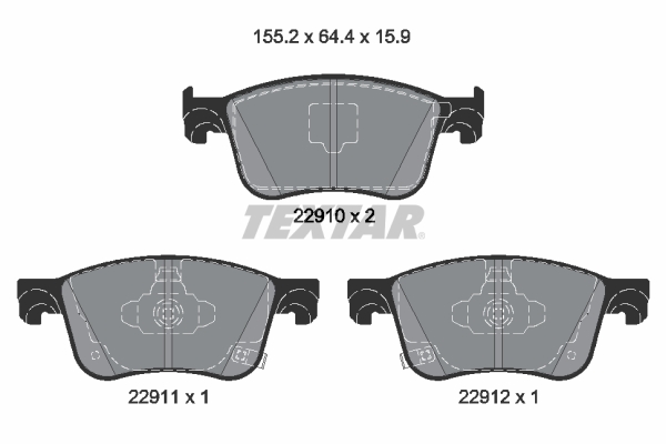 Remblokset Textar 2291001