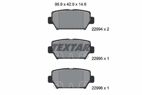 Remblokset Textar 2299401