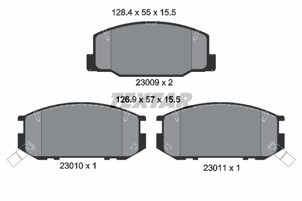 Remblokset Textar 2300901