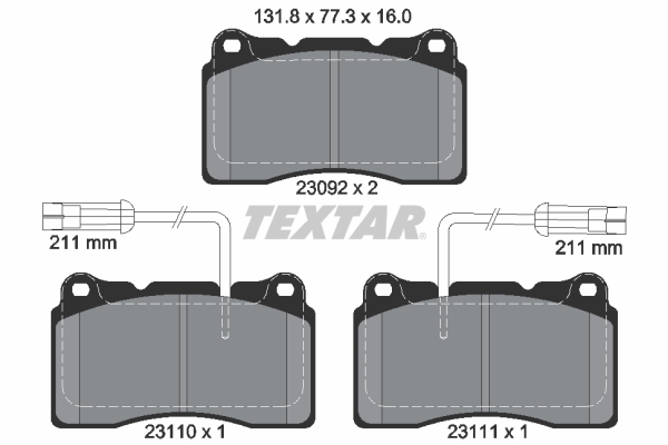 Remblokset Textar 2309201