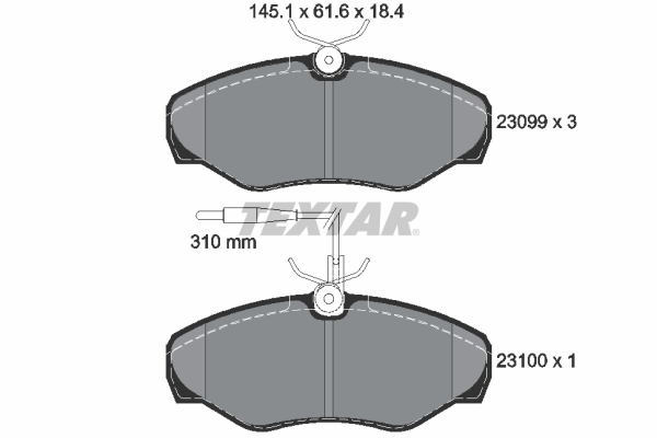 Remblokset Textar 2309903